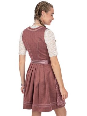 KRÜGER MADL & BUAM Trachtenkleid Mini Dirndl 2tlg. 50cm SELINE beere