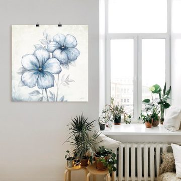 Artland Wandbild Blauer Mohn, Blumen (1 St), als Leinwandbild, Poster, Wandaufkleber in verschied. Größen