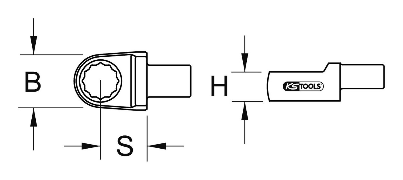 Thumbnail - KS Tools Drehmomentschlüssel, 14 x 18 mm Einsteck-Ringschlüssel