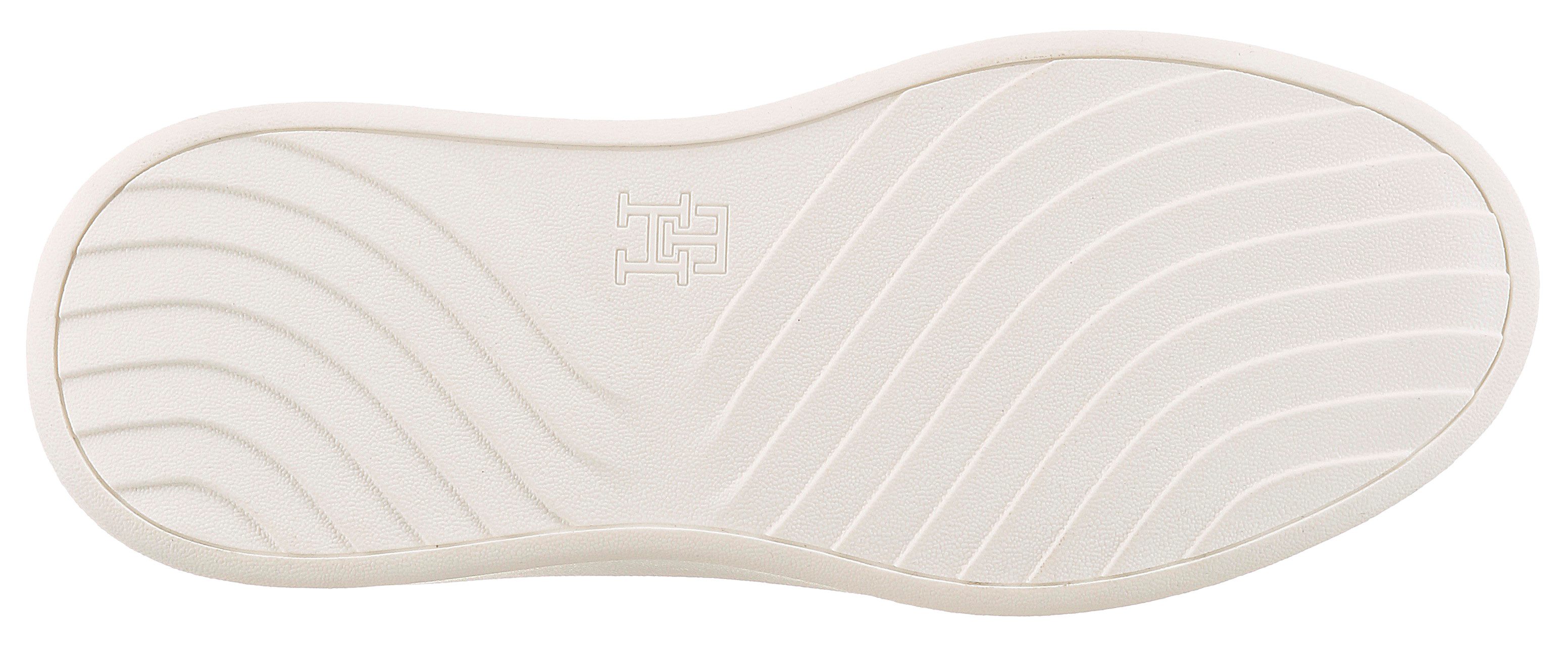 Tommy Hilfiger TH SATIN PLATFORM SNEAKER Plateausneaker Freizeitschuh, Schnürschuh, Halbschuh mit seitlichem TH-Schmucklogo
