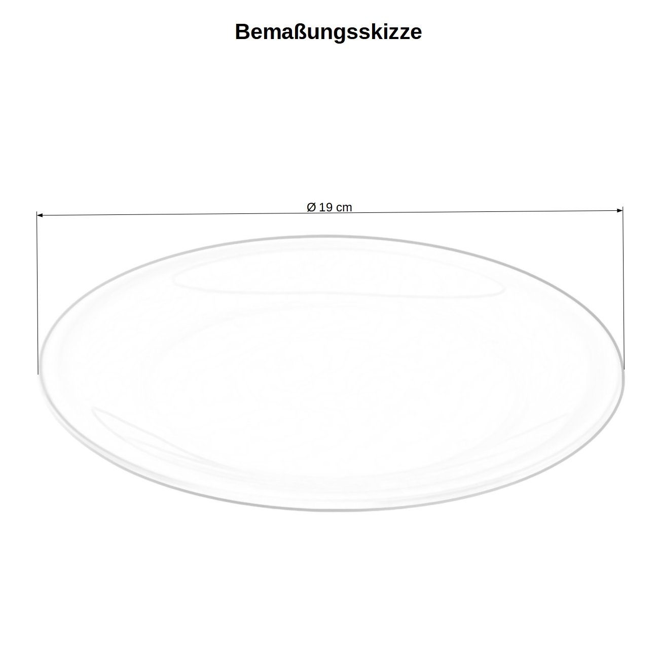 Engelland Dessertteller Kinderteller-Set, farbenfroh, (6 St), Ø 19 cm, BPA-frei, bunt, flach, wiederverwenbar, Kunststoff