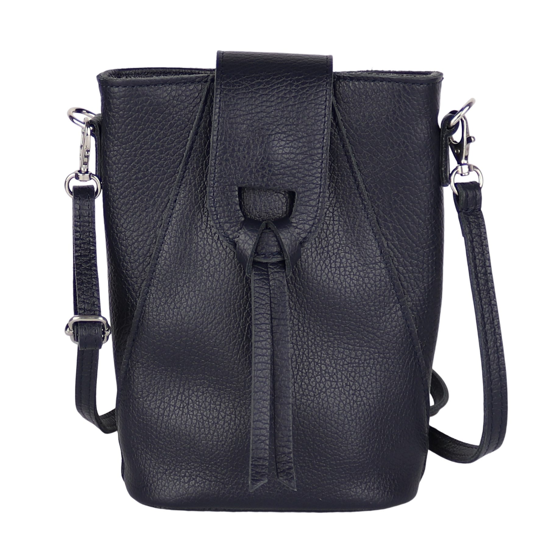 MIRROSI Umhängetasche Damen Crossbody Bag, Echtleder Made In Italy, 14,5x19x6cm