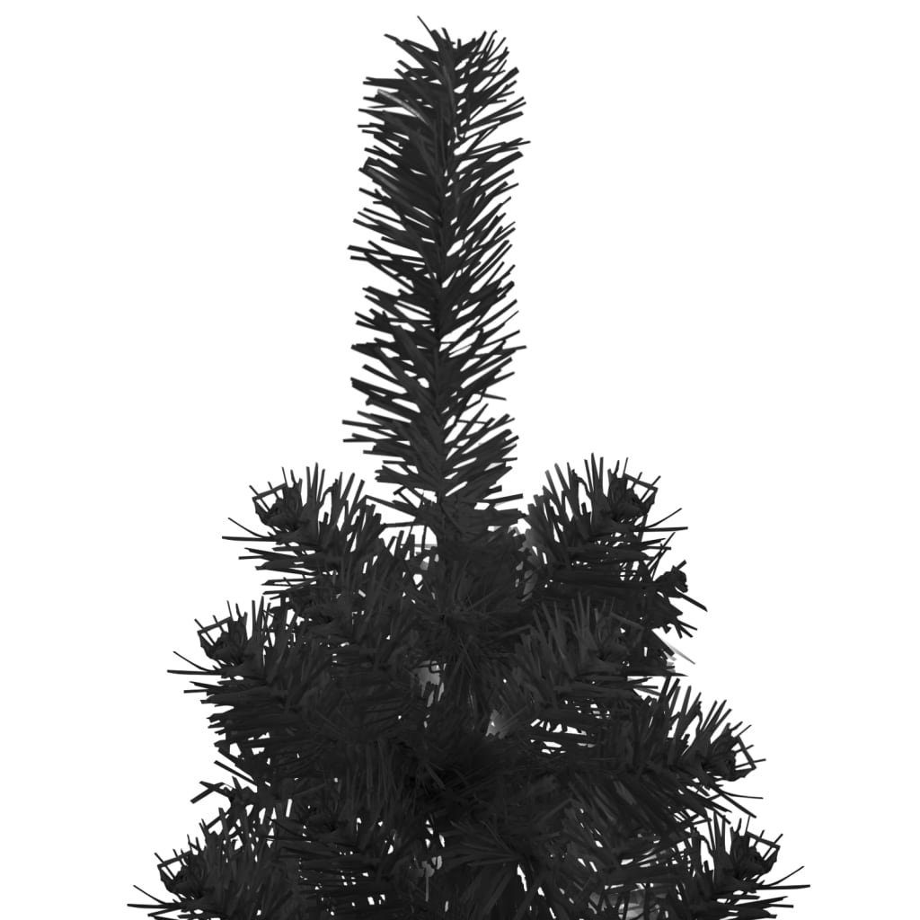 Ständer Weihnachtsbaum Schwarz Künstlicher cm Künstlicher Schlank Halb-Weihnachtsbaum furnicato 210