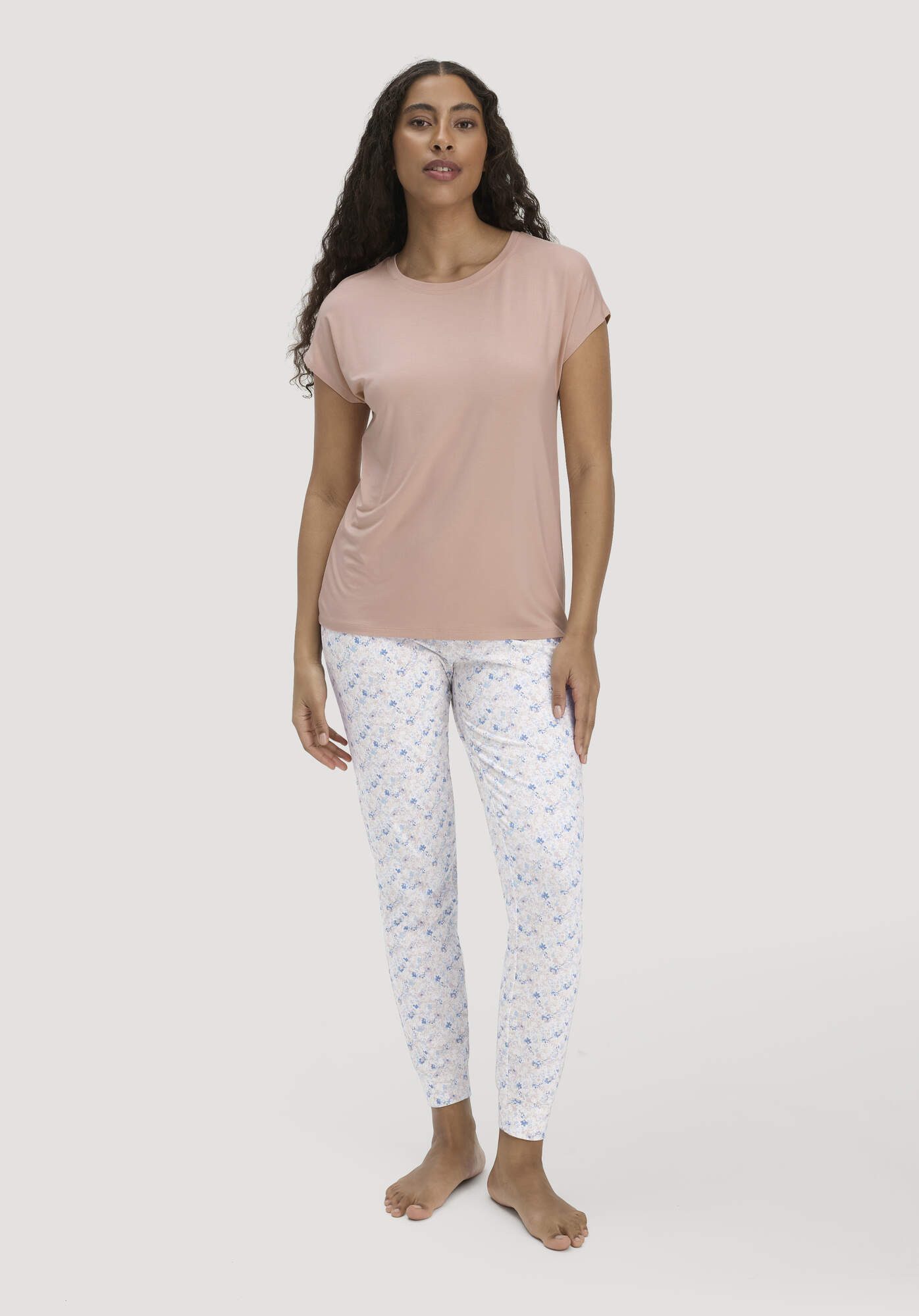 Hessnatur Pyjamahose Slim aus reiner Bio-Baumwolle (1-tlg)