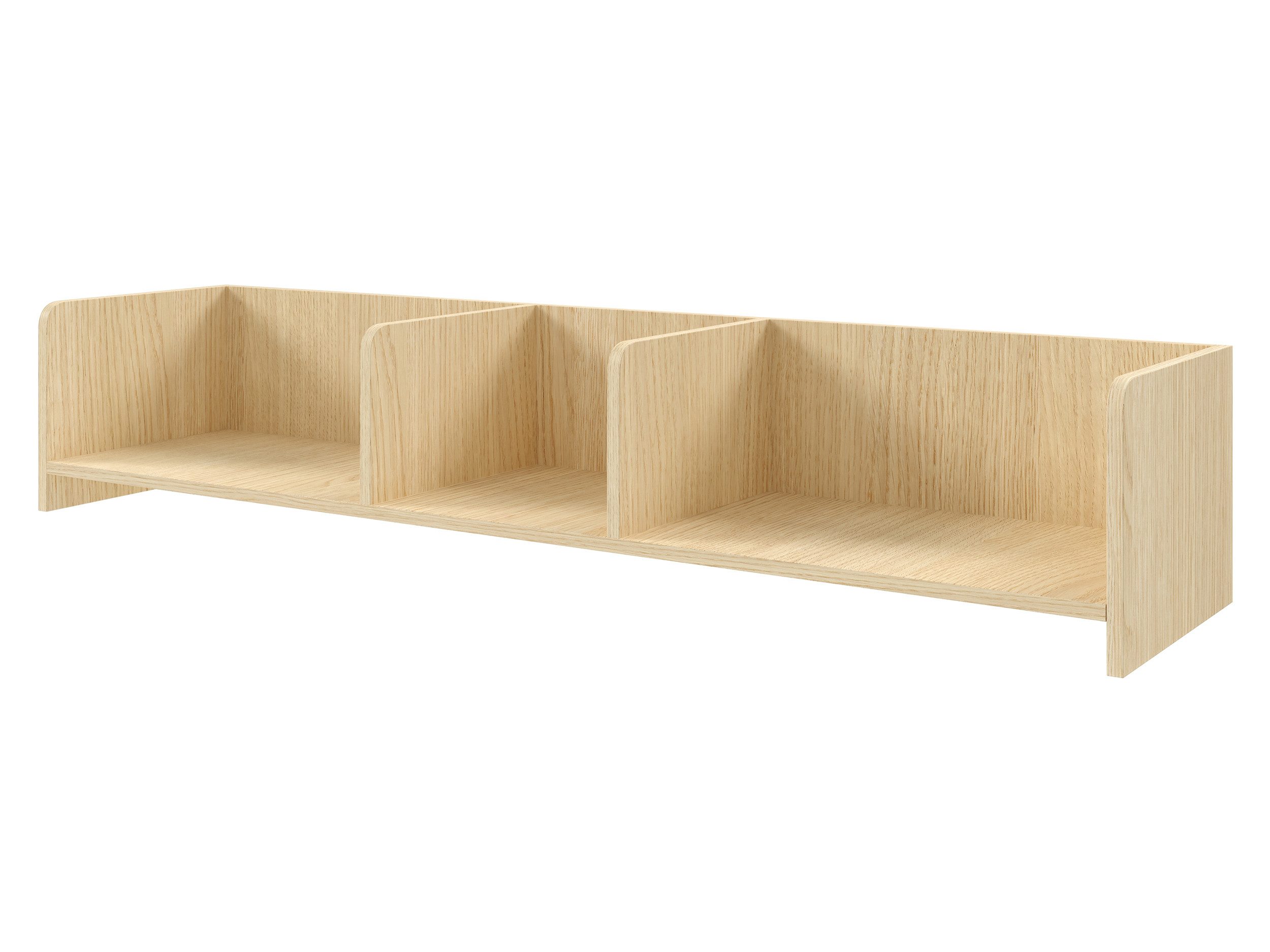 Beautysofa Wandregal POSITIVO Skandinavisches Design, moderne Wandablage mit 3 offenen Fächern, Breite: 143,2 cm