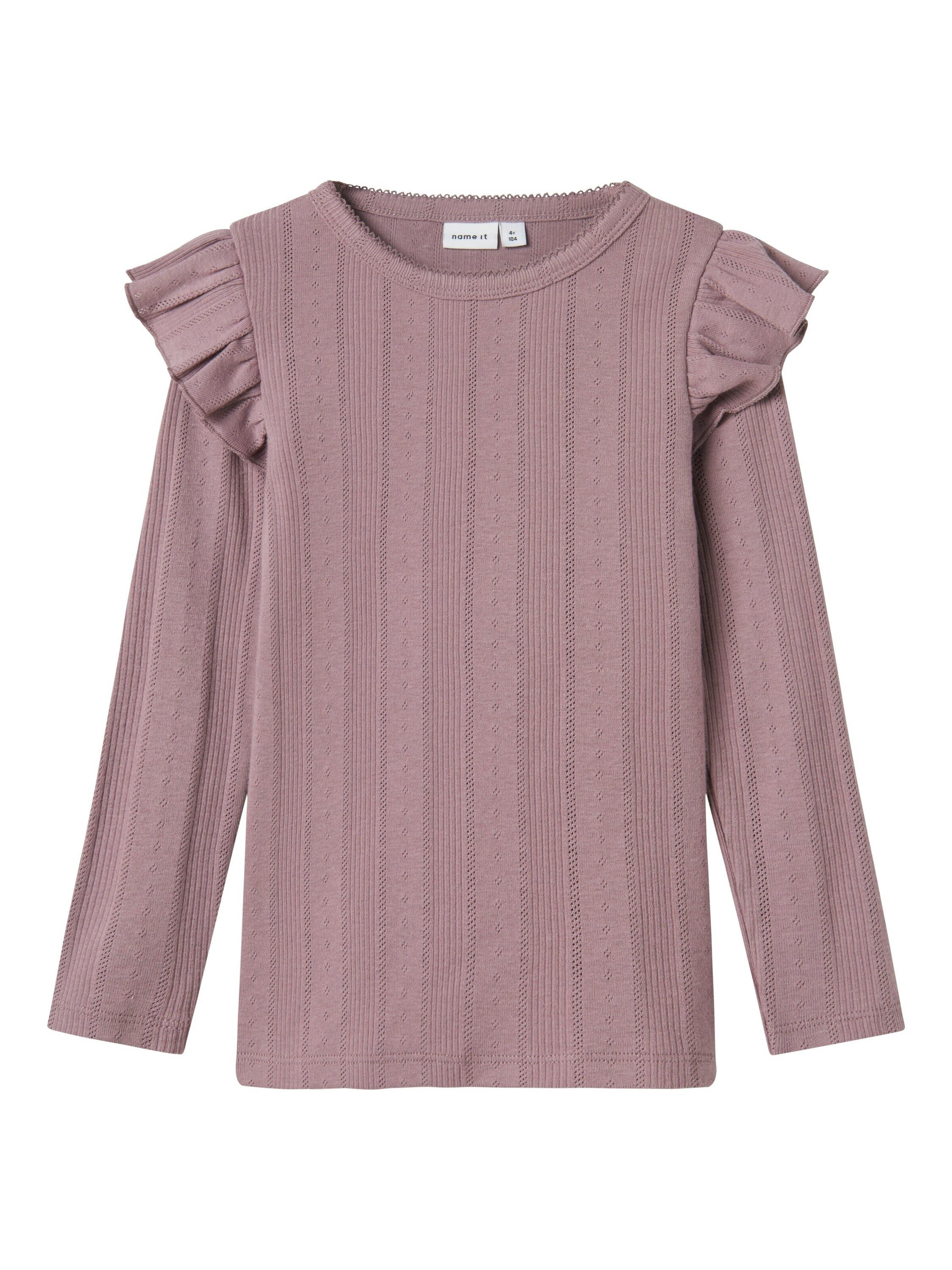 Name It Sweatshirt NMFJulia (1-tlg) Lochmuster günstig online kaufen