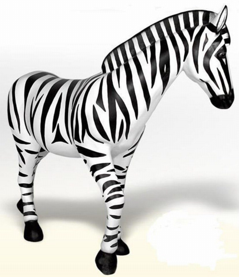 Walt-Deko Dekofigur Zebra 190cm breit Dekorationsfigur/Werbefigur - Hochwertiger