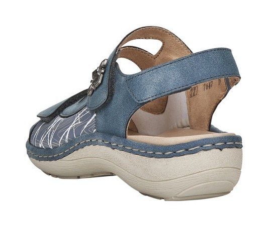 Sandale blau-kombiniert mit Remonte Klettverschlüssen