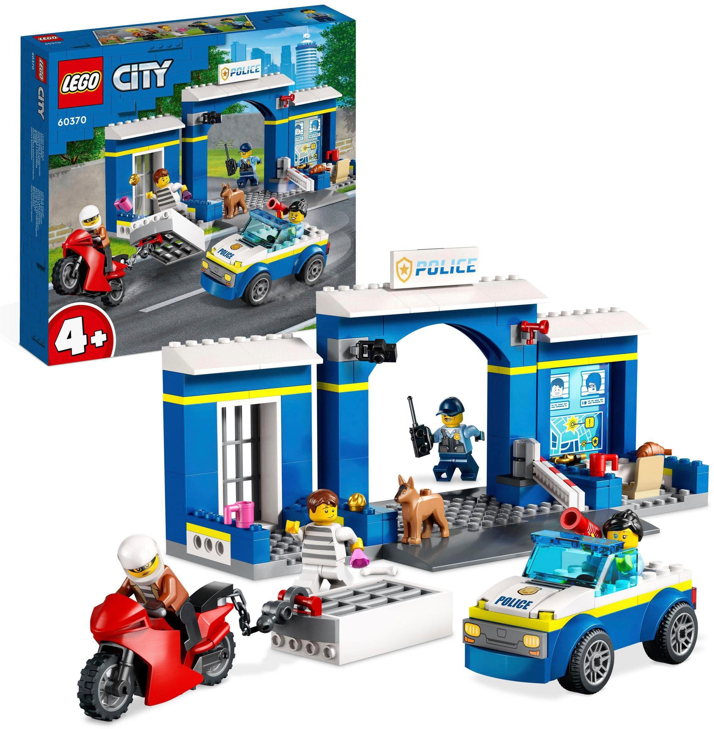 LEGO® Konstruktionsspielsteine Ausbruch aus der Polizeistation (60370), LEGO® City, (172 St), Made in Europe