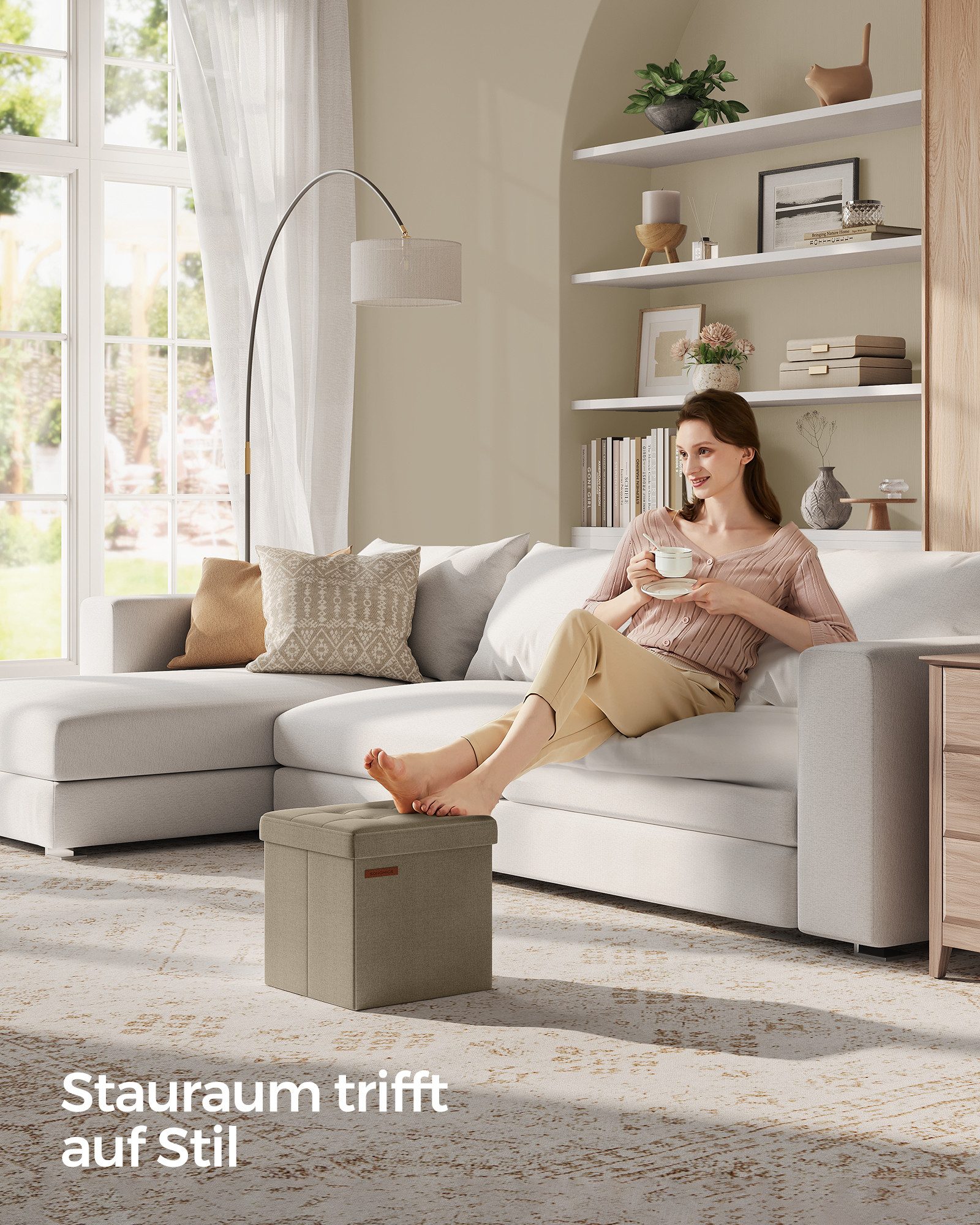 SONGMICS Sitzhocker (1 St), mit Stauraum günstig online kaufen