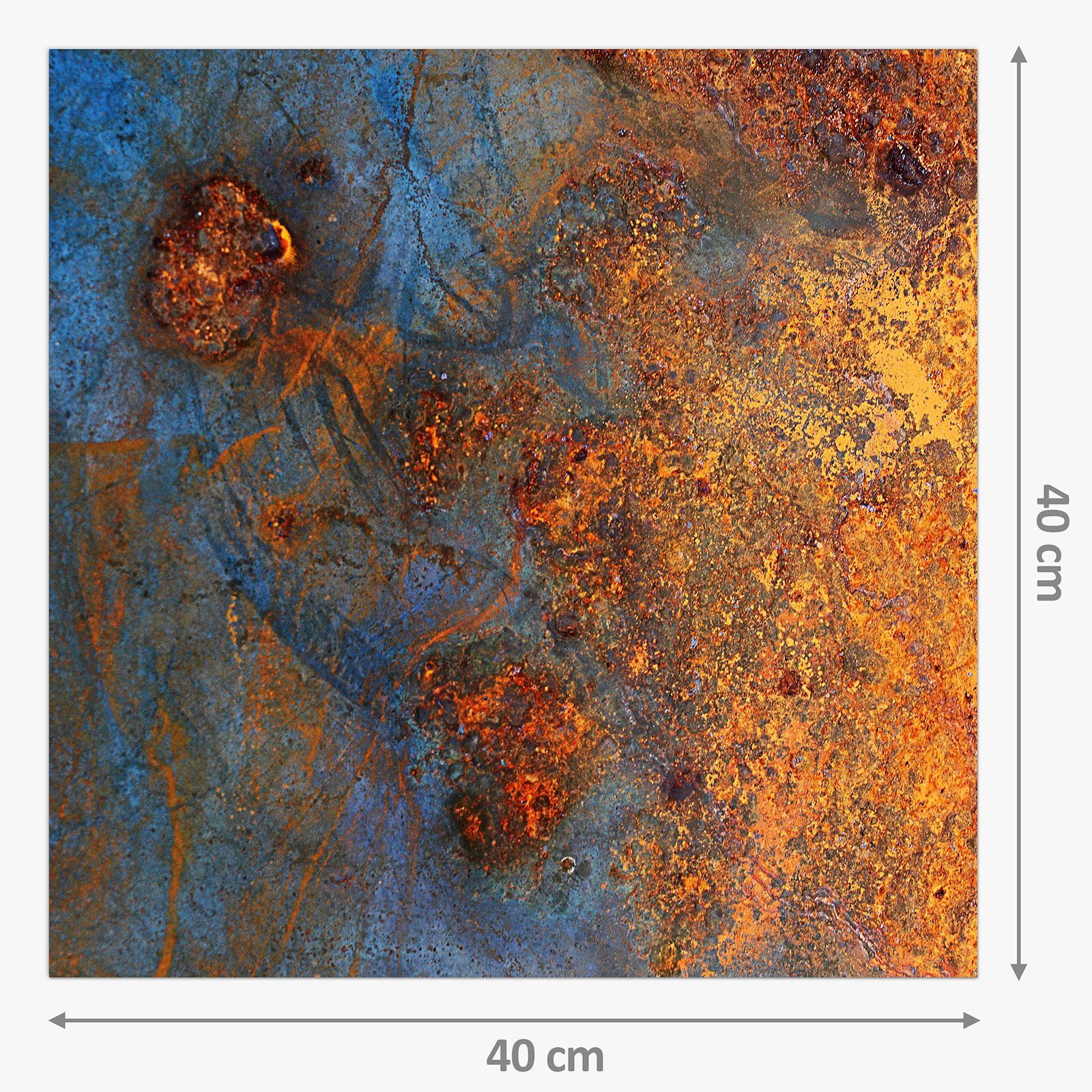 Küchenrückwand Abstracke Glas Spritzschutz Metallplatte Primedeco