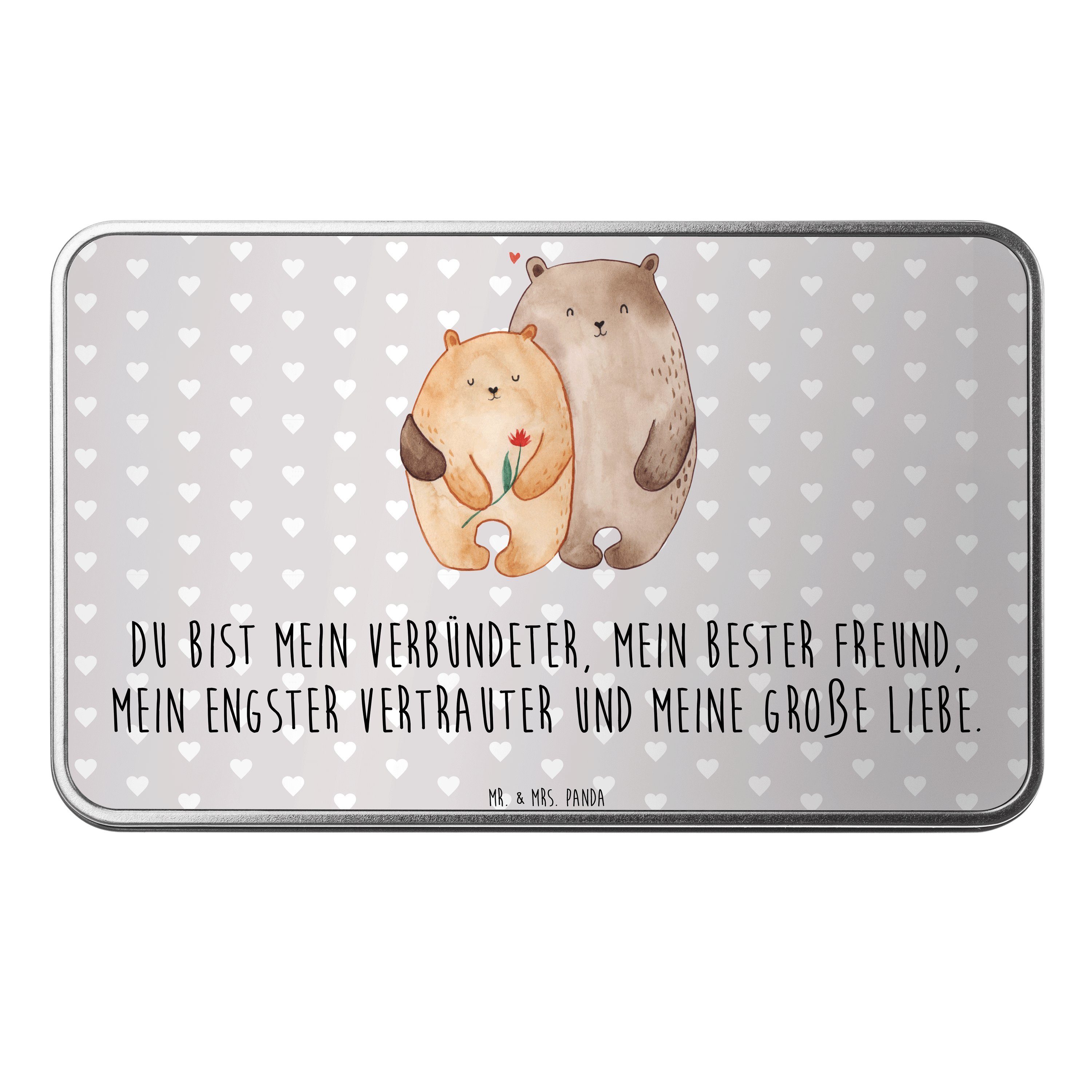 Mr. & Mrs. Panda Dose Bären Liebe - Grau Pastell - Geschenk, Verheiratet, Freund, Umarmen, (1 St)