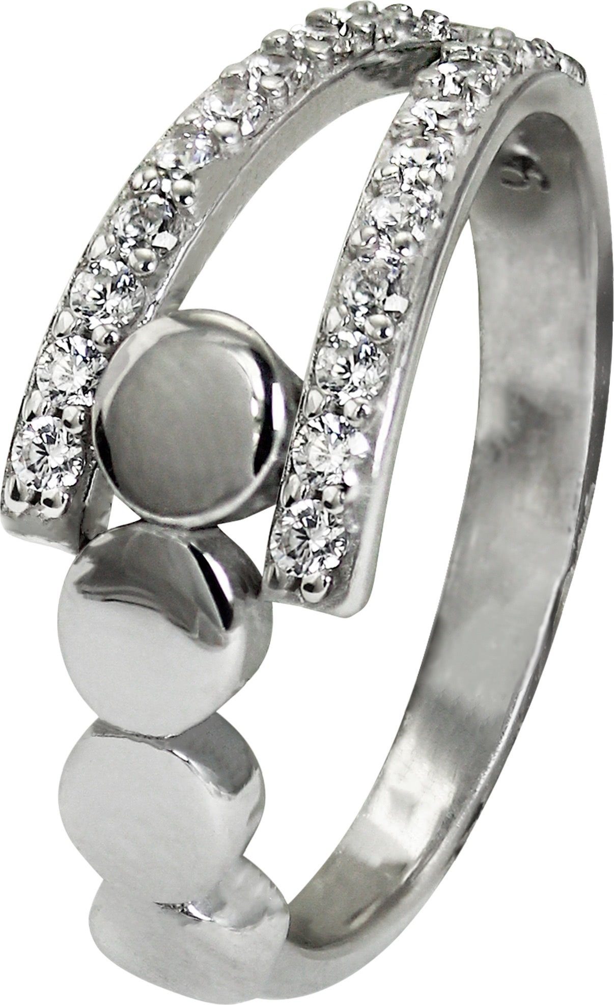 Silberring SilberDream Ring Kreise Zirkonia weiß