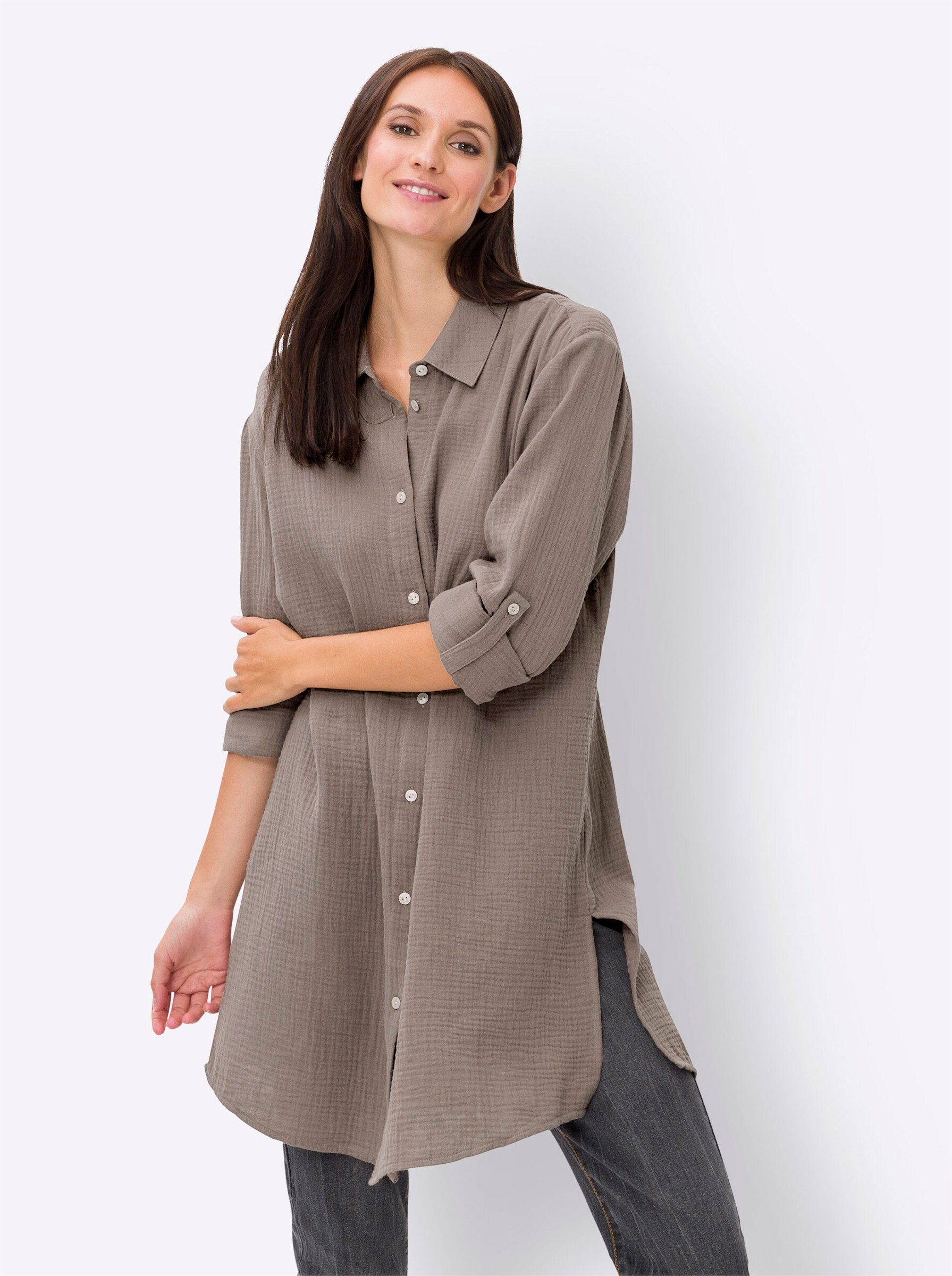 Klassische Bluse Baumwollbluse