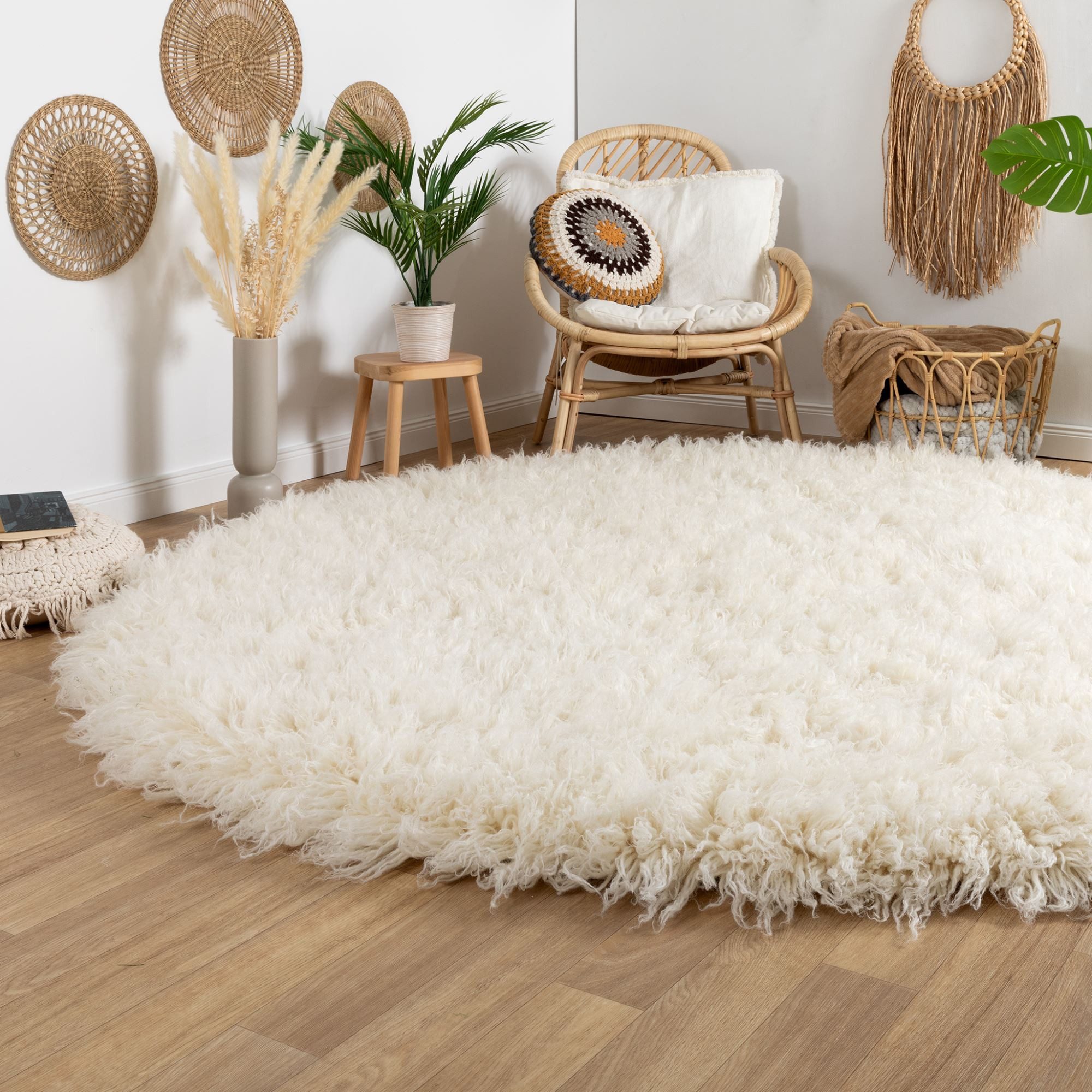 Steffensmeier Wollteppich Flokati 3000, rund, original günstig online kaufen