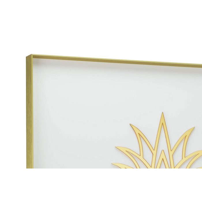 KUNSTLOFT Acrylglasbild Goldene Ananas handgefertigtes 3D Wandbild JN9788