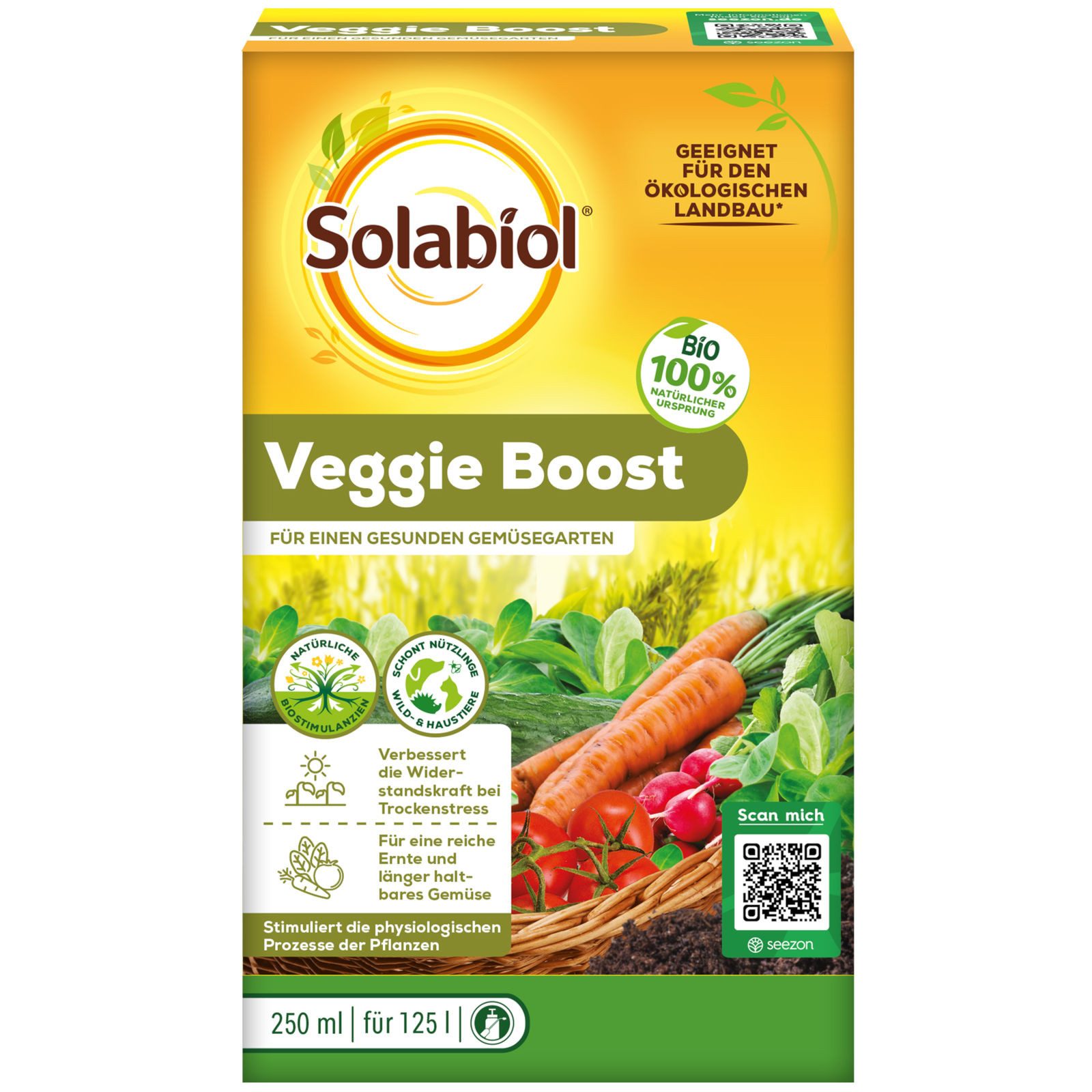 Solabiol Pflanzendünger Veggie Boost, 250 ml