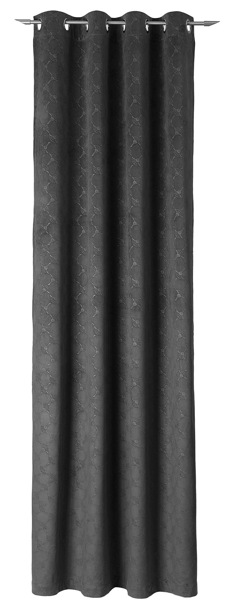 Vorhang JOOP! LIVING - EMBOSS Fertigvorhang, Joop!, (1 St), blickdicht,  Textil, Aus Micro-Velvet mit geprägtem Kornblumen-Muster | Fertiggardinen