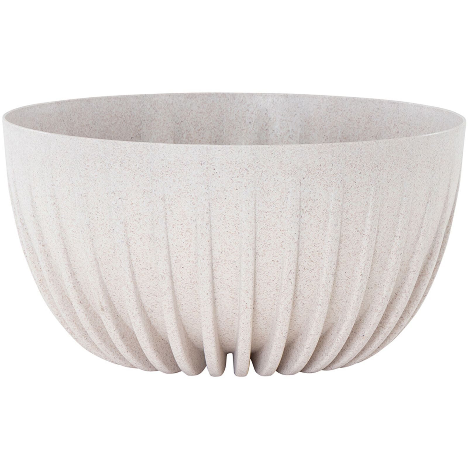 Siena Garden Pflanzschale Pflanzschale PALMA 30 cm weiß Kunststoff Holz wetterfest