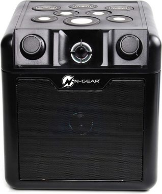N-GEAR N-Gear Bluetooth-Lautsprecher mit Leuchteffekten Mikrofon und E-Drums Bluetooth-Lautsprecher