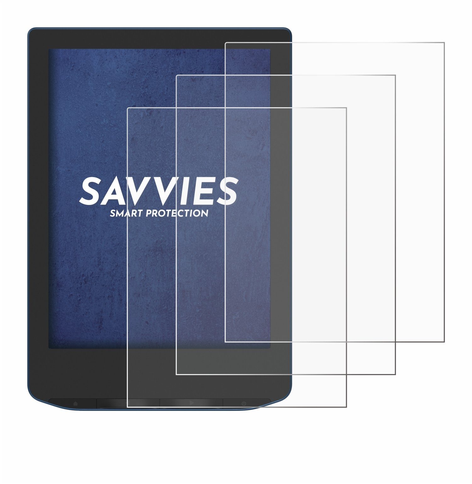 Savvies Schutzfolie für Bosch Intuvia 100, Displayschutzfolie, 18 Stück,  Folie klar