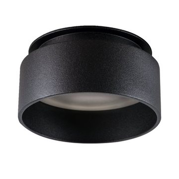 SSC-LUXon Aufbauleuchte Sudara Design Einbauspot schwarz indirektes Licht mit LED Modul, Warmweiß
