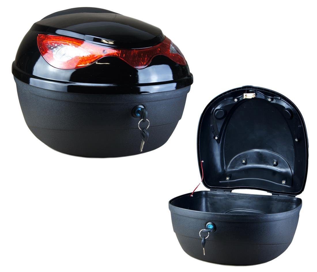 BAYLI Motorradhelm Motorradkoffer, 22L Top Case für Roller - Motorrad, Helmkoffer abschli