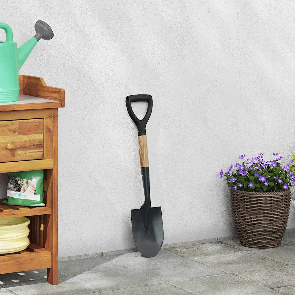 vidaXL Spaten Schaufel Schwarz 68,5 cm, (1-St)