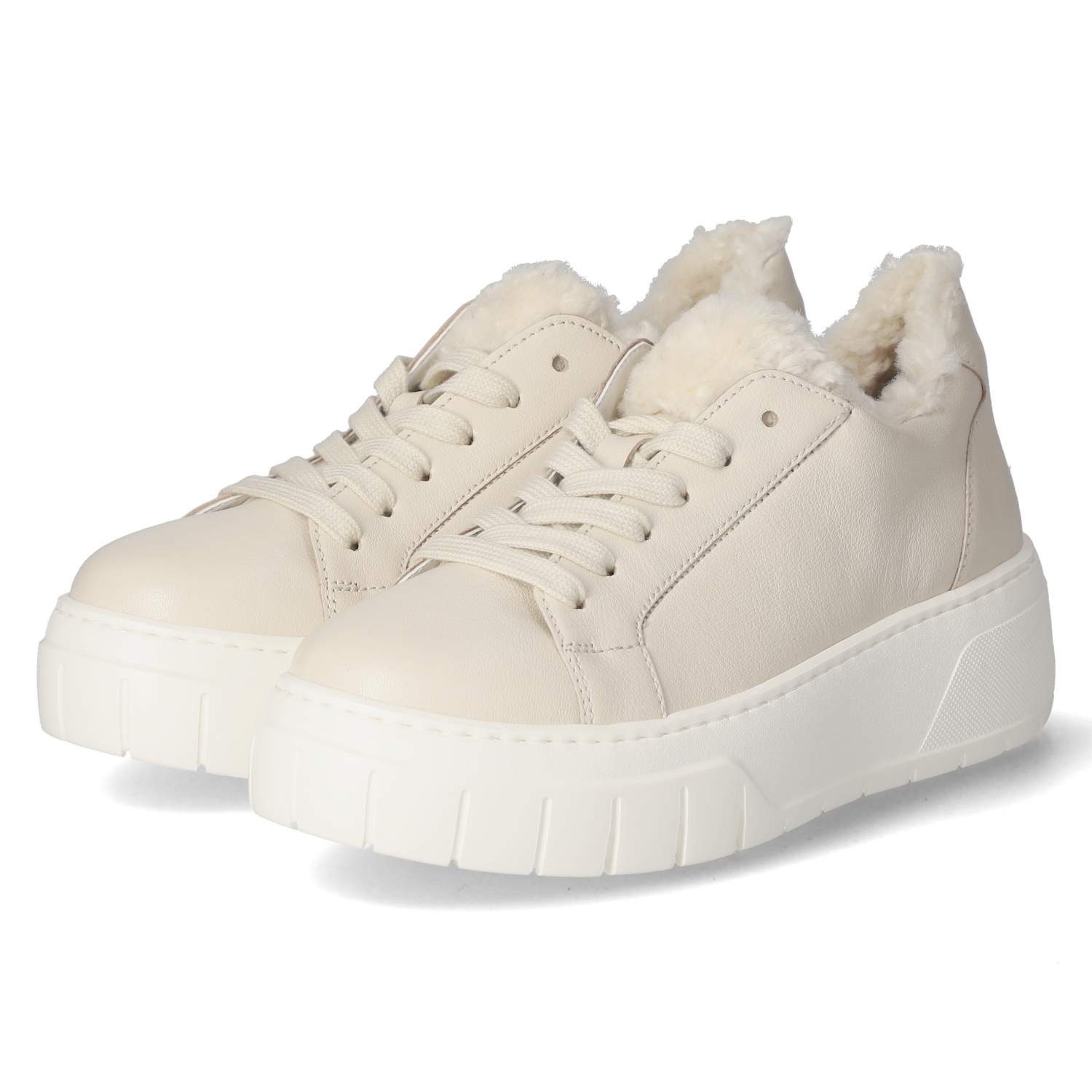 Gabor 73.221.22 Damen Glattleder beige Schnürschuh