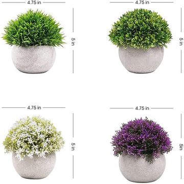 Kunstbonsai Simulierte grüne Pflanzen, Schreibtischpflanzen, Minigartendeko, yozhiqu, Simulierte grüne Pflanzen, Minigärten, nordische Kunstblumen