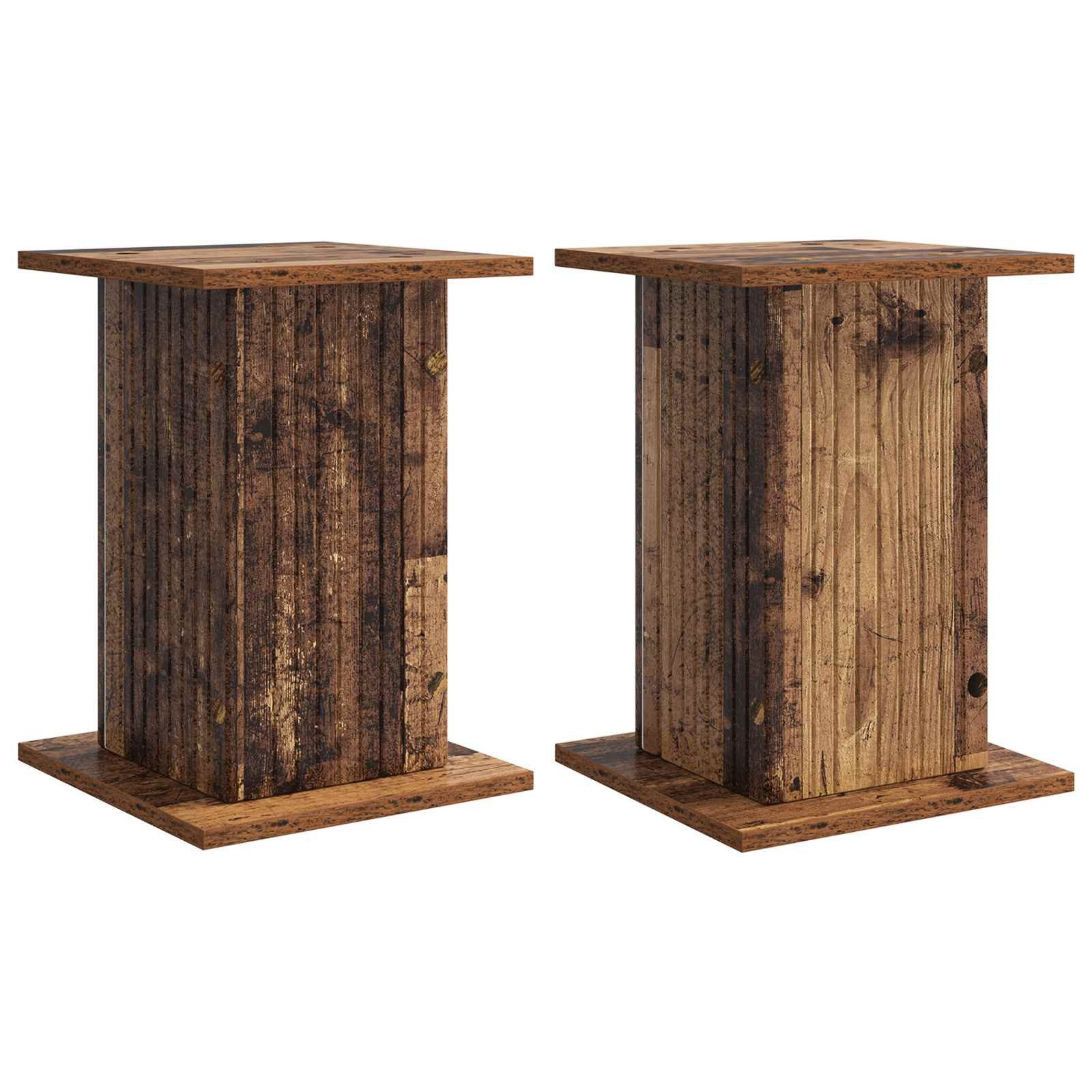 vidaXL Blumenständer Pflanzenständer 2 pcs Altholz 30,5 x 30 x 43 cm Holzwerkstoff (2 St)