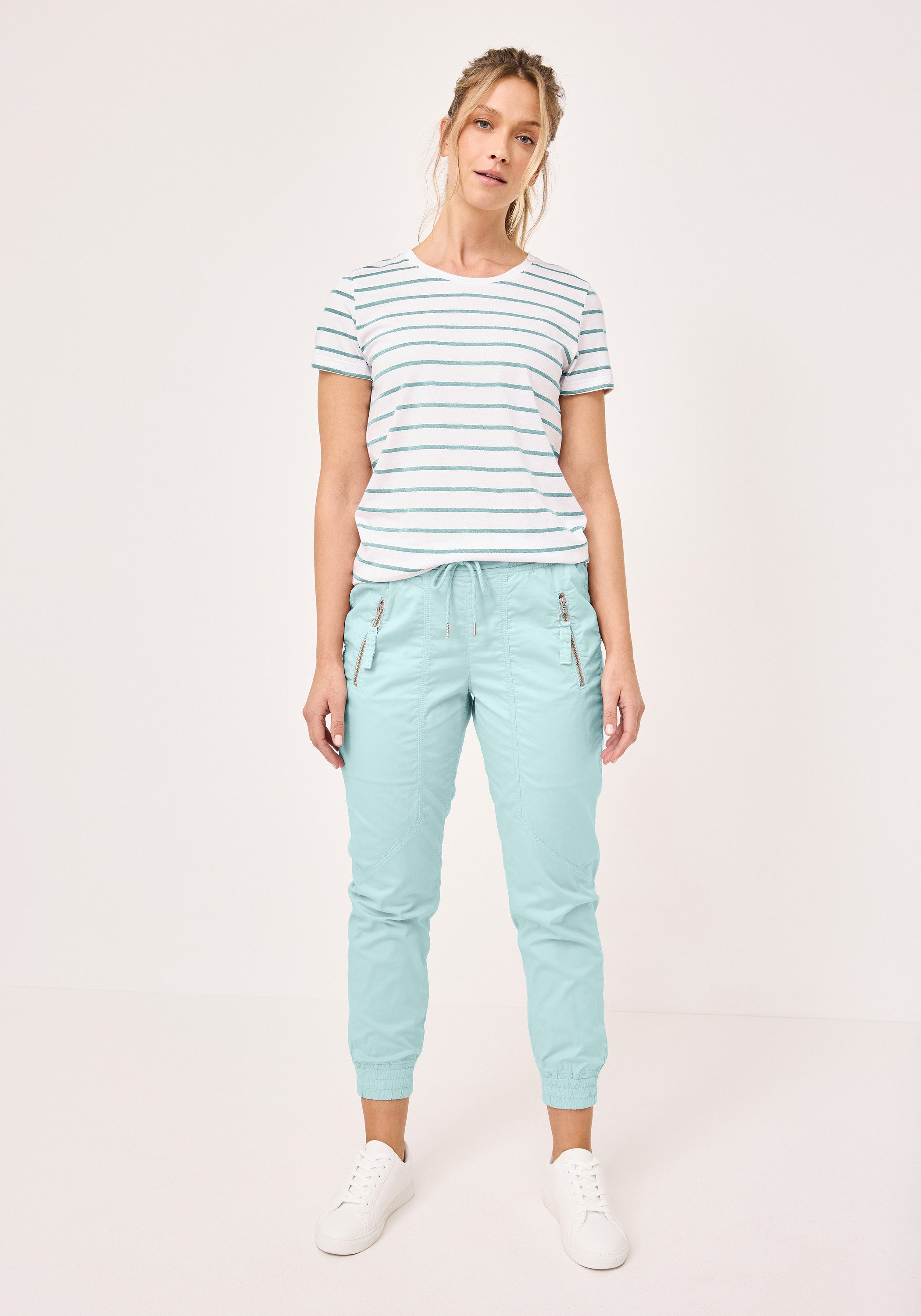 Paddock's Stoffhose DRAW STRING Relaxed Fit Damenhose mit Kordelzug