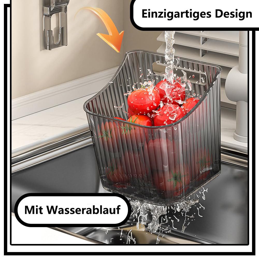 FOUORTUNATE-BEE Organizer Akryl Wandhalter Organizer Korb küchenschrank (Stapelbare Organisator-Körbe Schranktür-Aufbewahrungsbehälter, für Küche, Bad, Schrank, – Bild 3 von 5