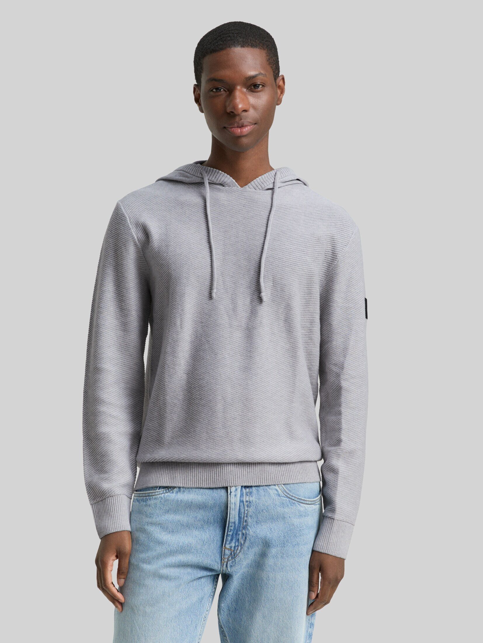 TOM TAILOR Denim Strickpullover Pullover & Strickjacken Strickpullover mit Kapuze