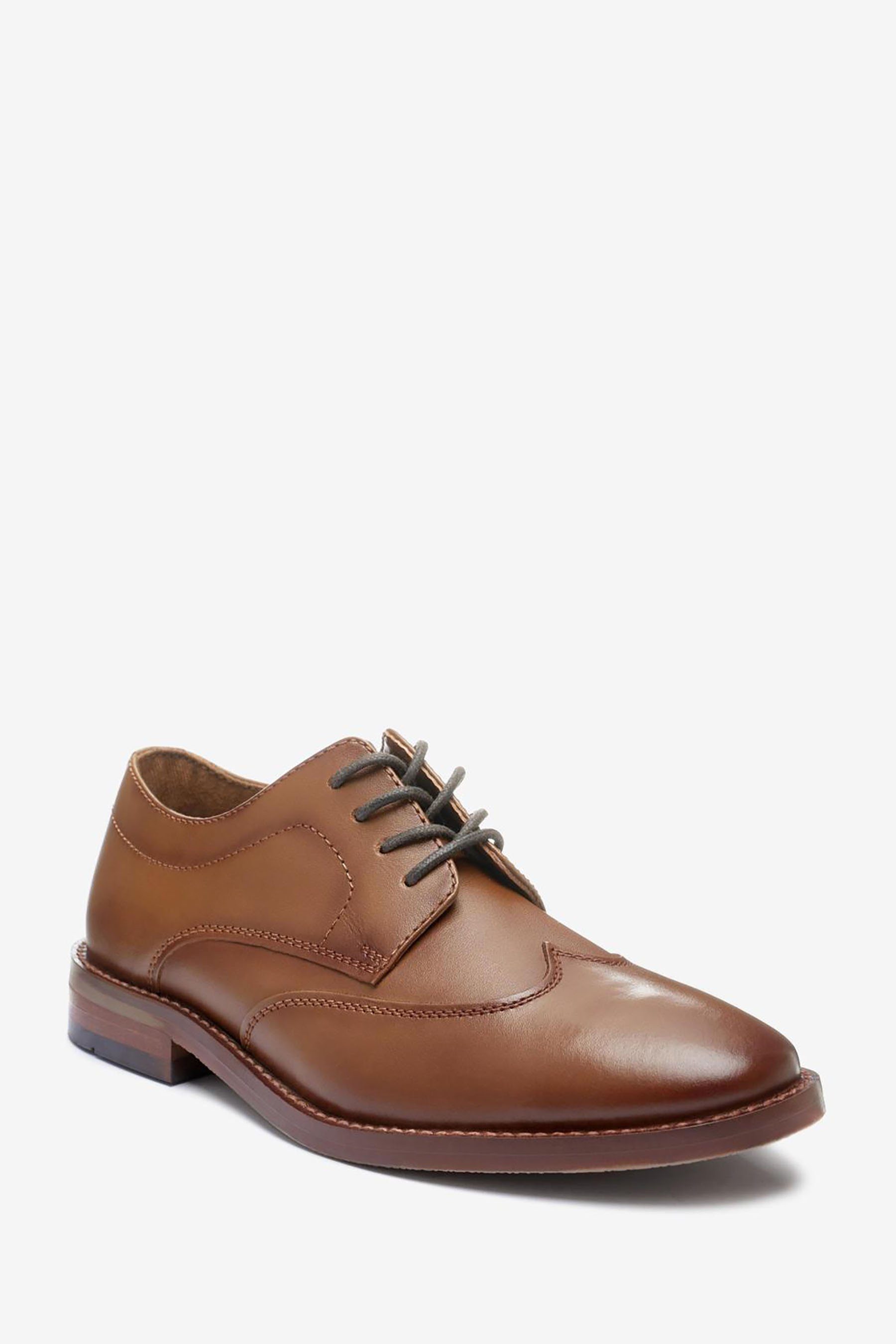 Next Schnürschuhe mit Flügelkappe aus Leder günstig online kaufen