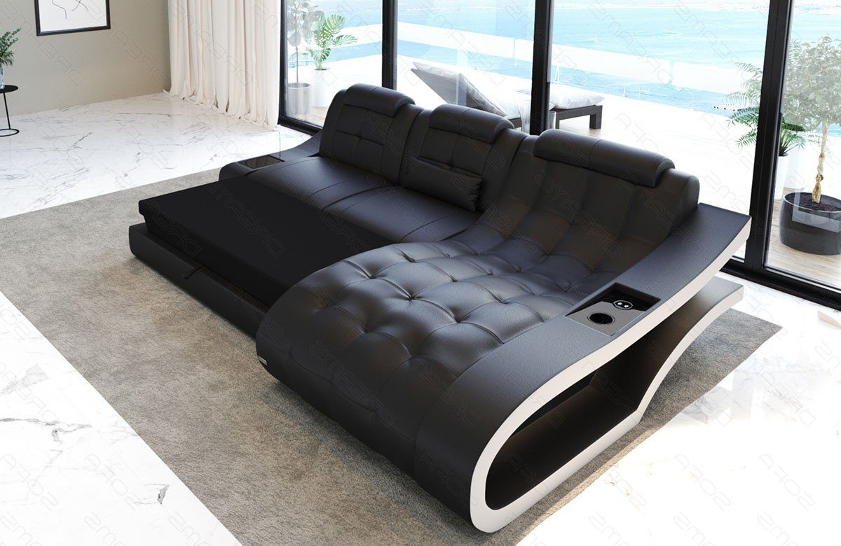 Sofa Dreams Ecksofa Leder Sofa Couch günstig online kaufen