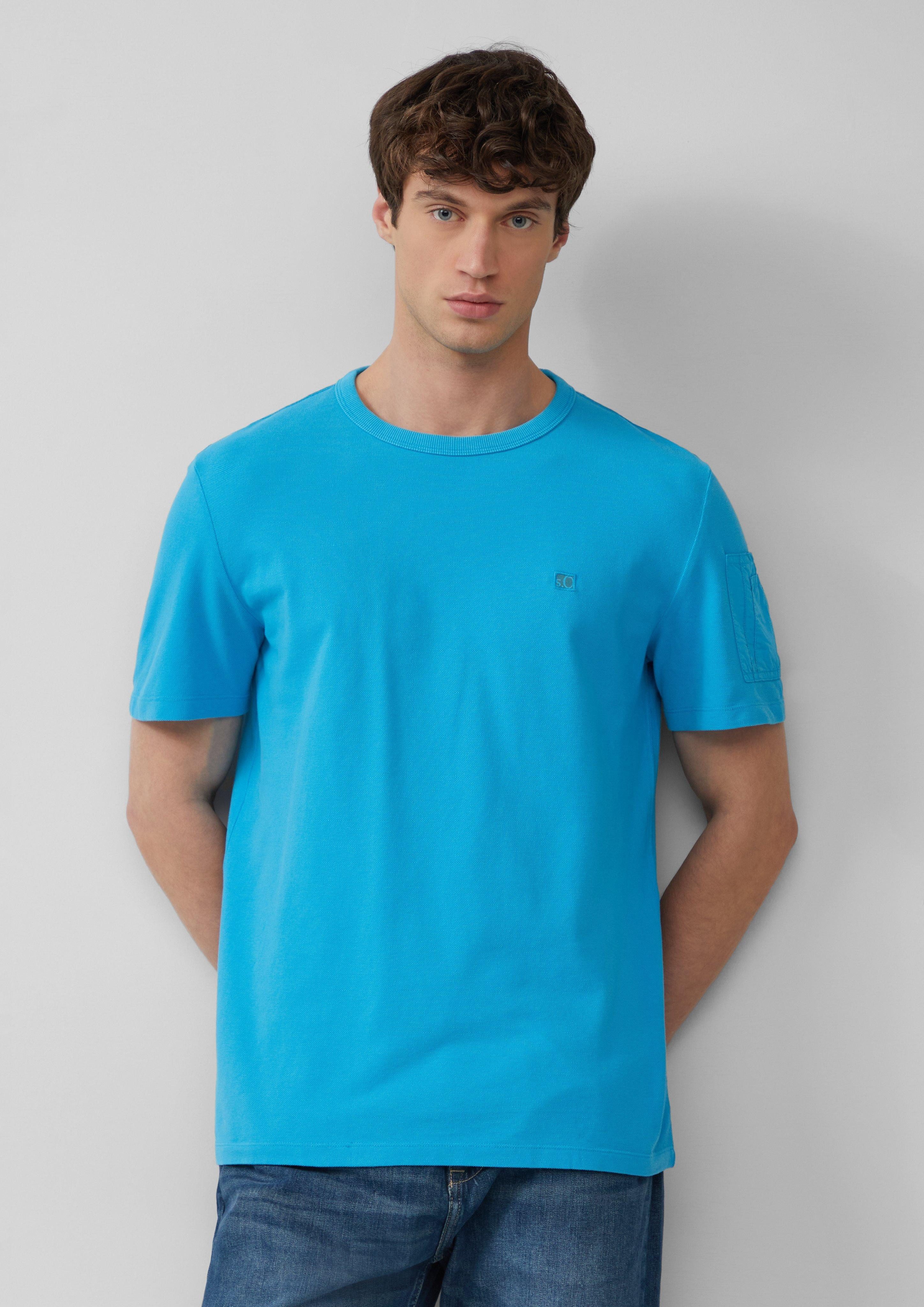 s.Oliver Kurzarmshirt T-Shirt aus Piqué mit günstig online kaufen