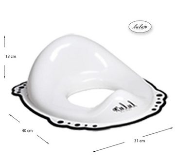 Maltex Baby-Toilettensitz 3 Teile Lulu Weiß - *WC AUFSATZ+HOCKER+TÖPFCHEN*, Für Kinder ab ca 18 Monaten IML-Technik BPA-frei