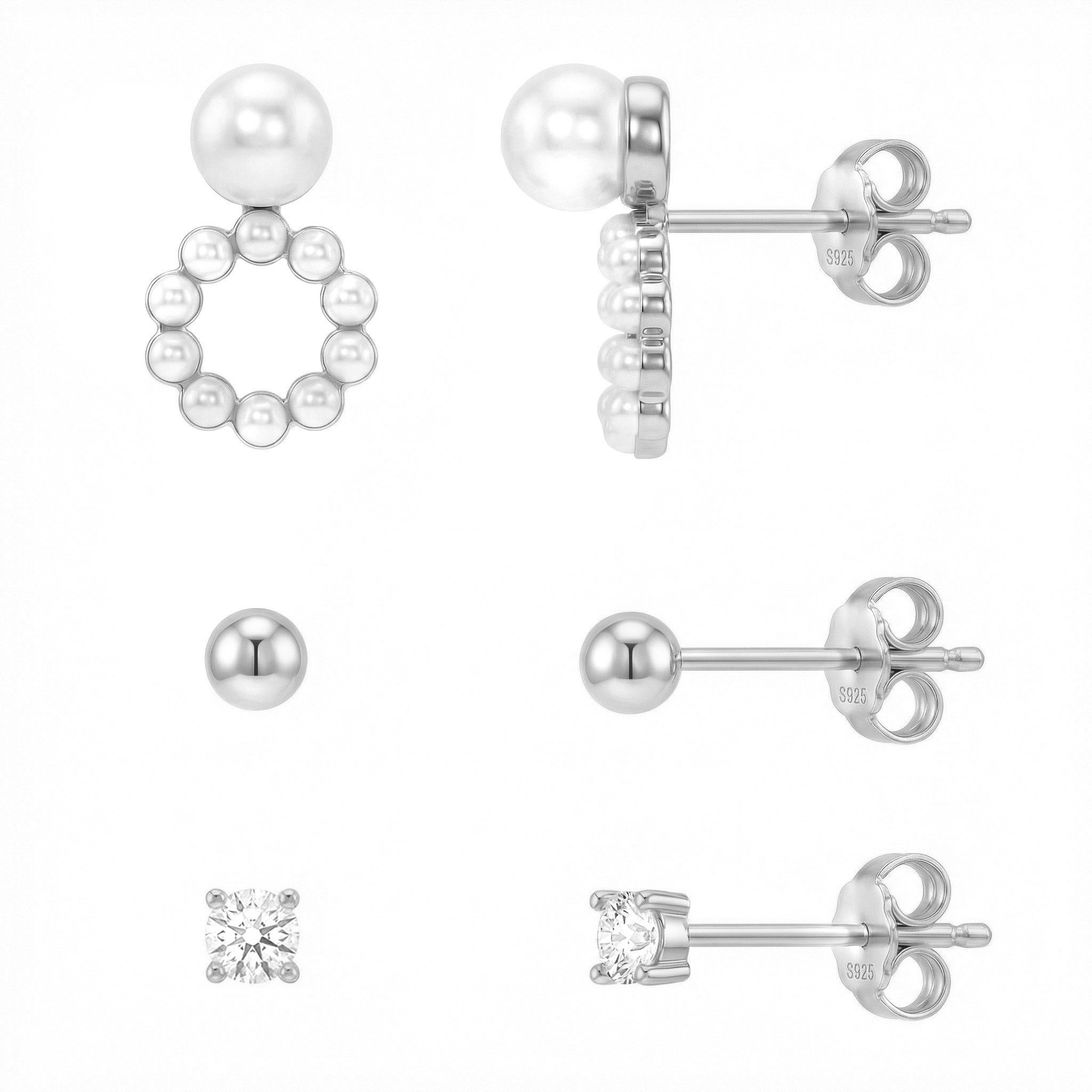 Sofia Milani Schmuckset Kugel Zirkonia (6 Teile)