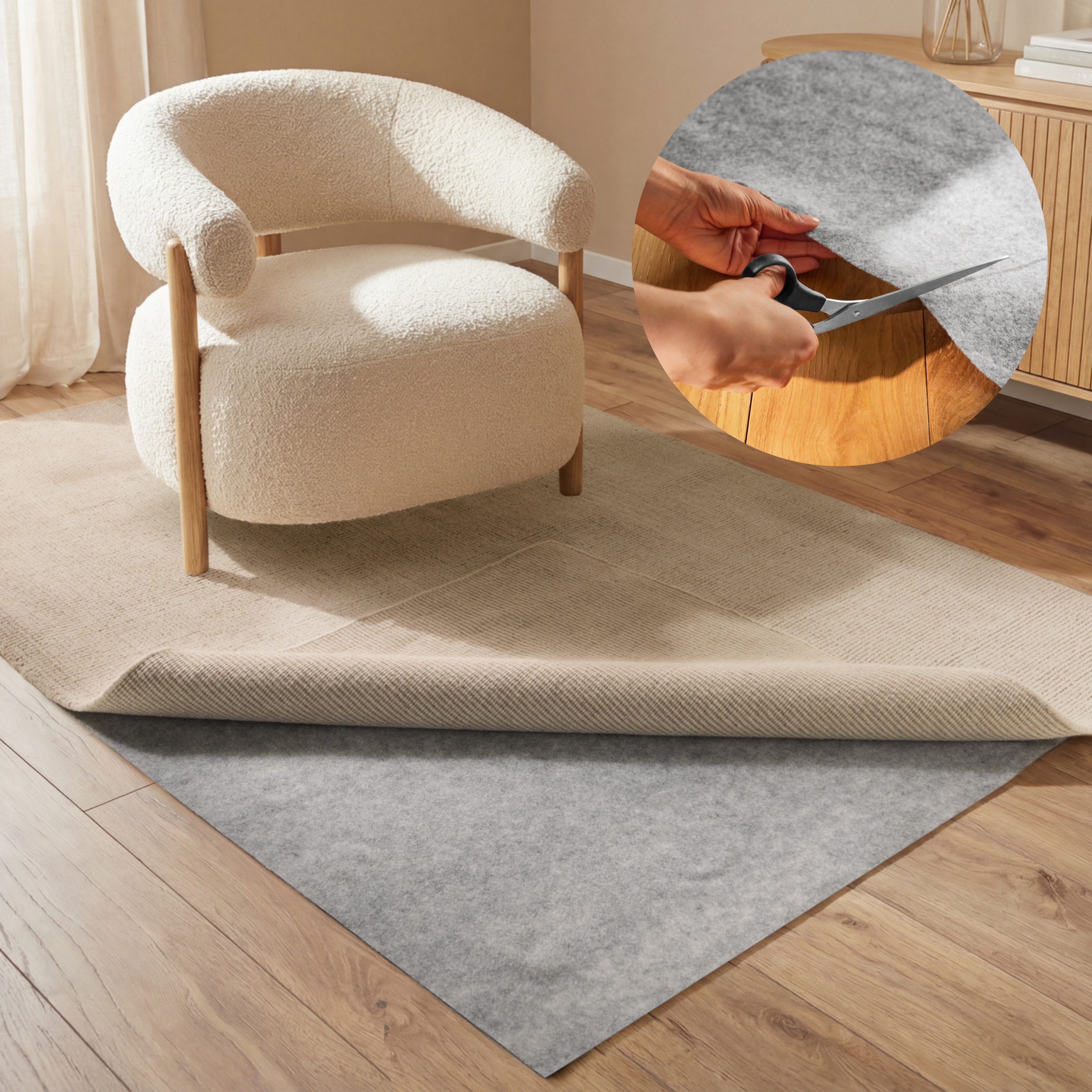 HANSE Home Teppichunterlage Grip, (1-St), Rutschfest, Teppichstop, Antirutsch Gleitschutz, zuschneidbar