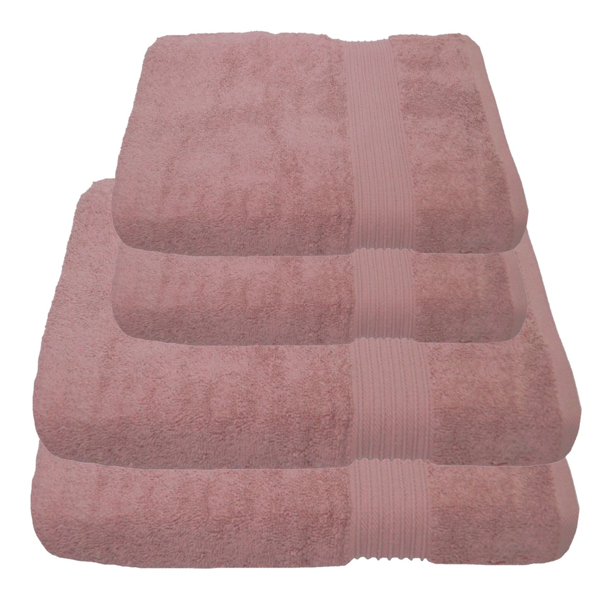Handtücher 4-Handtücher-Pastell Rosa
