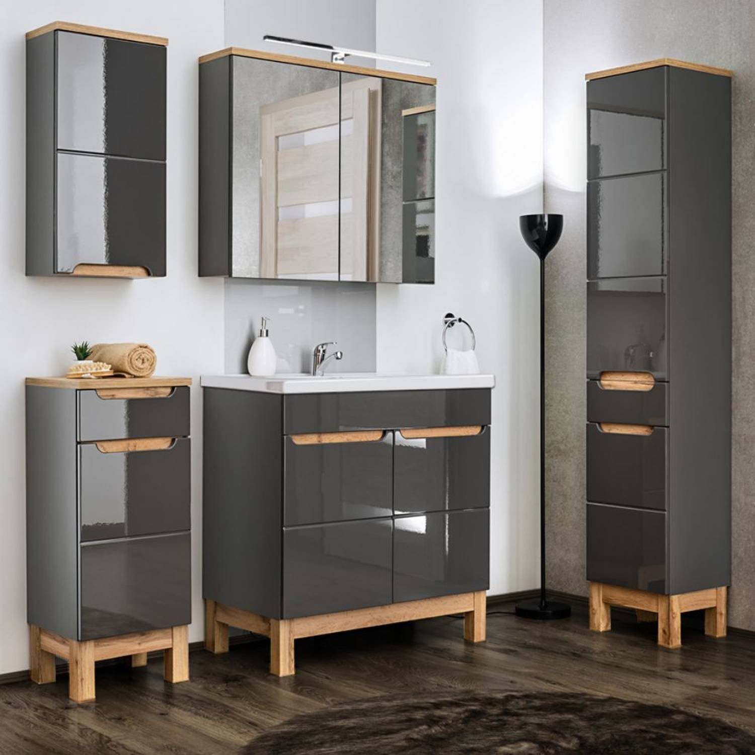 Lomadox Badmöbel-Set »SOLNA-56«, (Spar-Set, 7-tlg) | OTTO