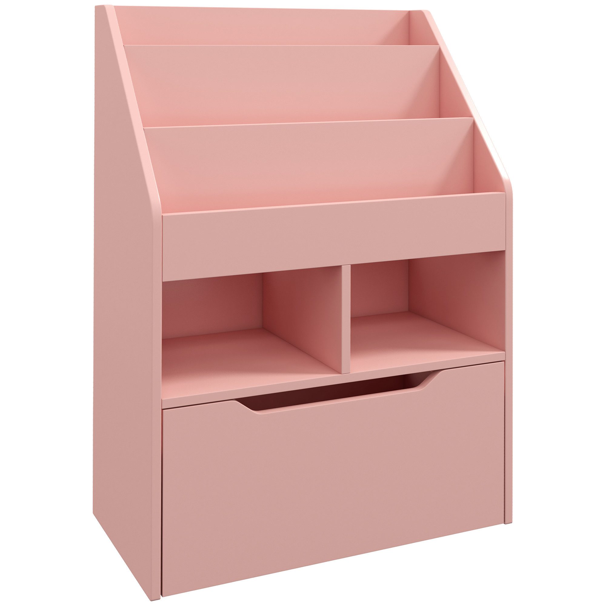 furnicato Kinderregal Kinder Bücherregal Rosa 60L x 29,9B x 90H cm, 1-tlg.