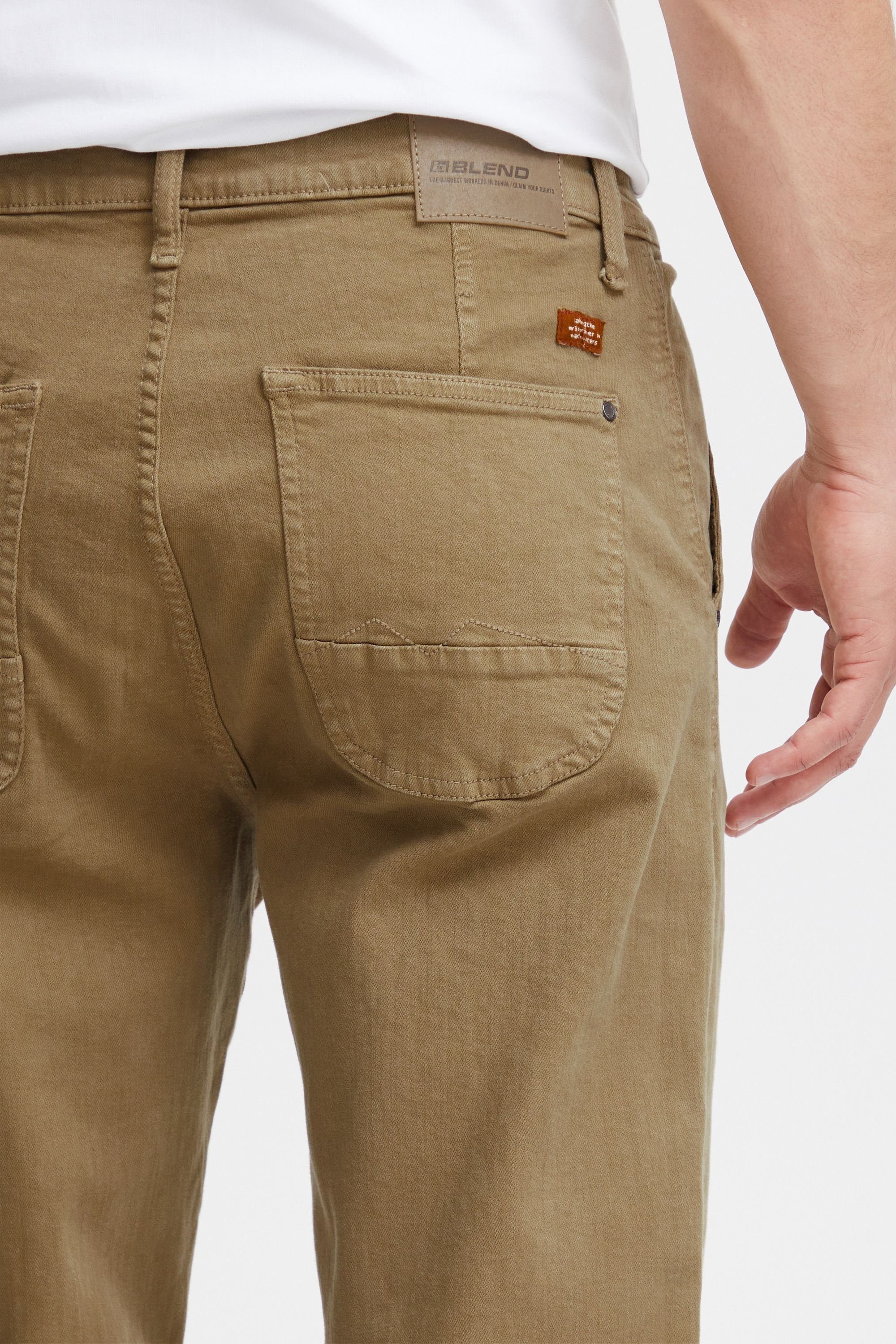 Blend 5-Pocket-Jeans BHCane Jeanshose mit weitem Schnitt und geradem Bein - Hurricane Fit