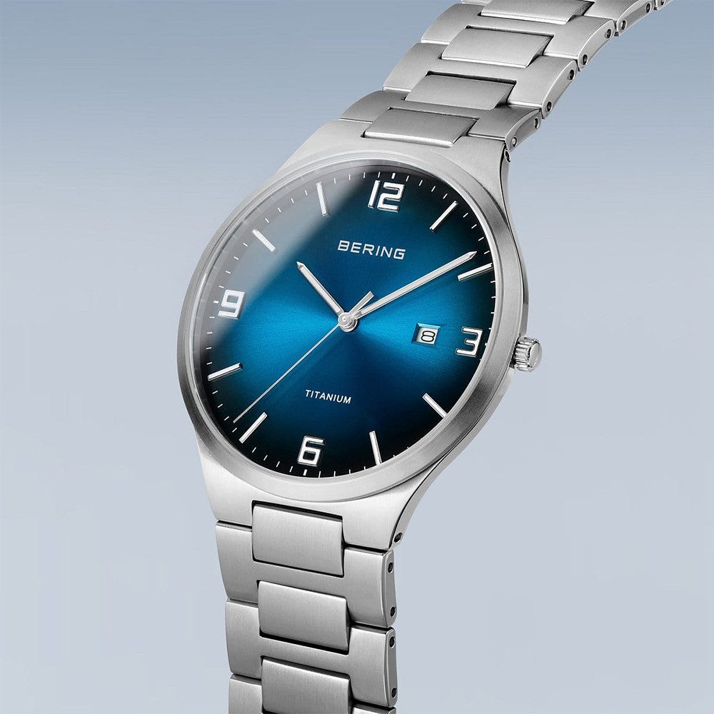 Bering Quarzuhr Bering Titanium silber gebürstet 15240-777 15240-777, Bering Titanium silber gebürstet 15240-777