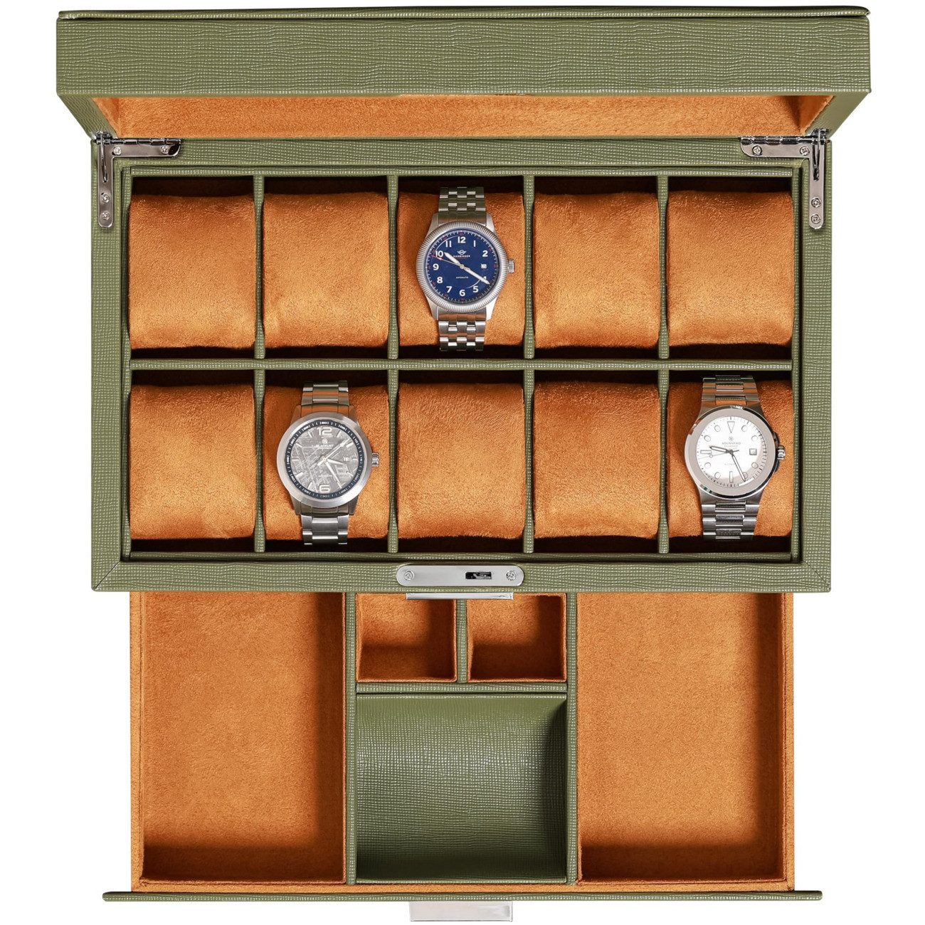 EBUY Uhrenbox Gepolsterte Luxus-Uhrenbox mit Schublade (1 St)