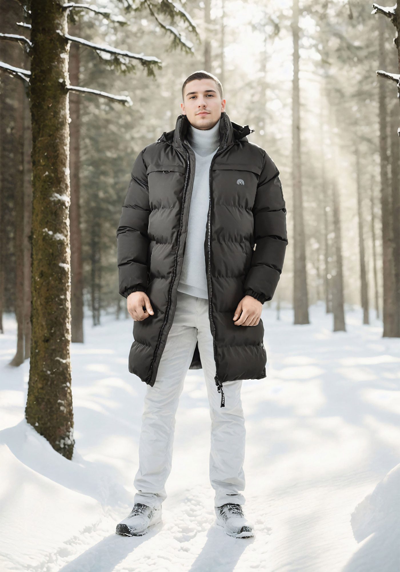 Arctic Seven Winterjacke ASNorwiig mit warmem Teddyfell und abnehmbarer Kapuze