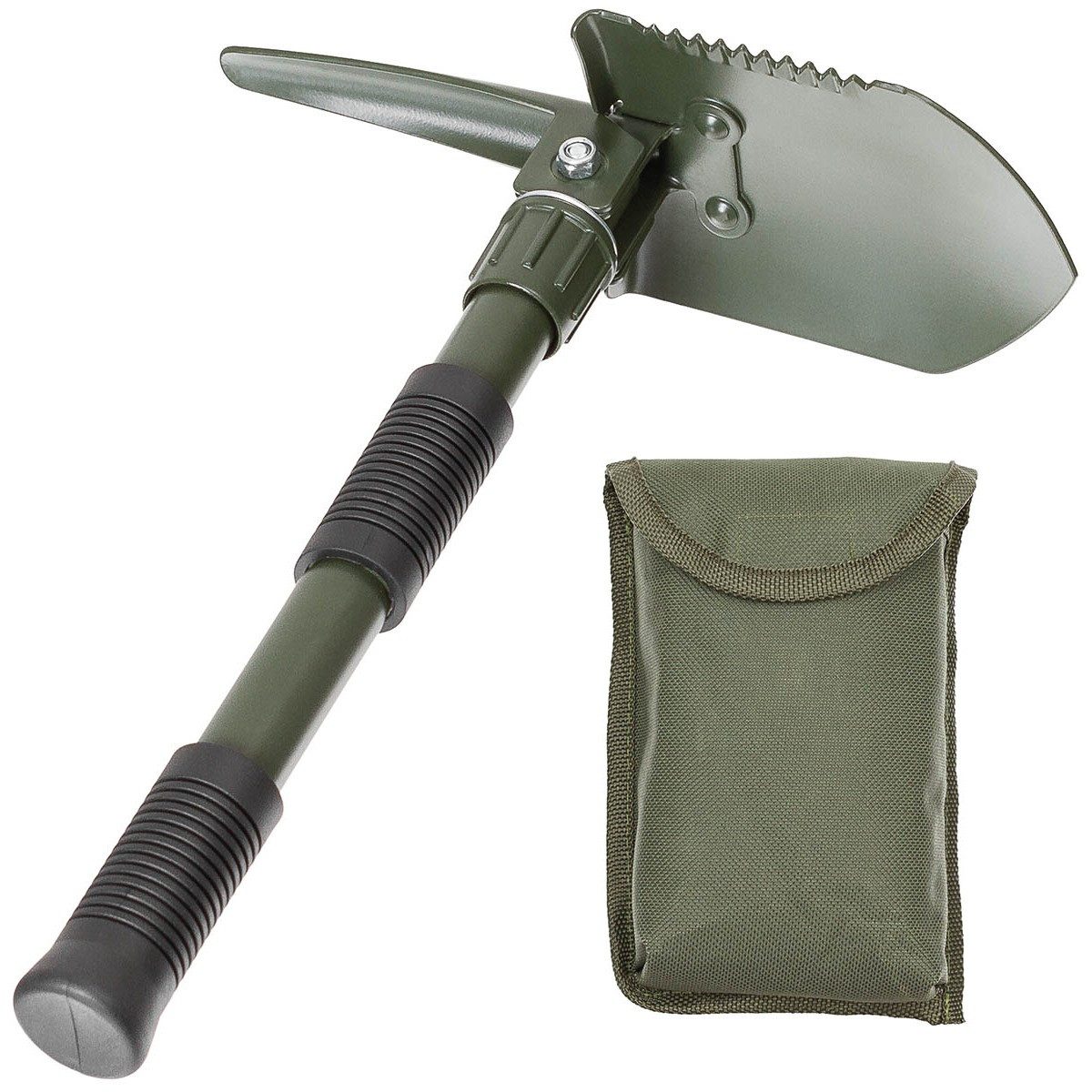 MFH Лопата Klappspatenset, Mini, 3 in 1, mit Tasche, Gesamtlänge: ca. 41 cm