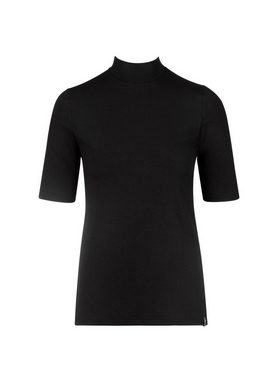 Trigema T-Shirt TRIGEMA T-Shirt mit elastischem Stehkragen (1-tlg)