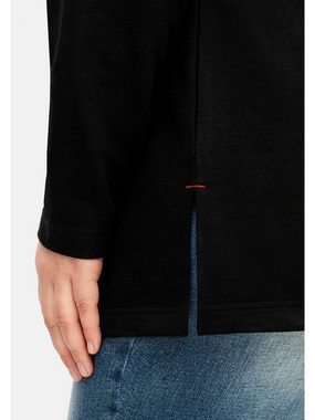 Sheego Sweatshirt Große Größen mit Wording-Stickerei, leichte Qualität
